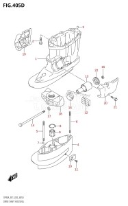 DF75A From 07501F-340001 (E03)  2023 drawing DRIVE SHAFT HOUSING ((DF70ATH,DF90ATH,DF90AWQH):E40)