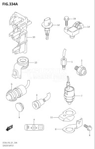 00995F-140001 (2021) 9.9hp P03 E03-USA (DF9.9B   DF9.9B   DF9.9BT   DF9.9BT   DF9.9BTH   DF9.9BTH) DF9.9B drawing SENSOR / SWITCH (DF9.9B,DF15A,DF20A)