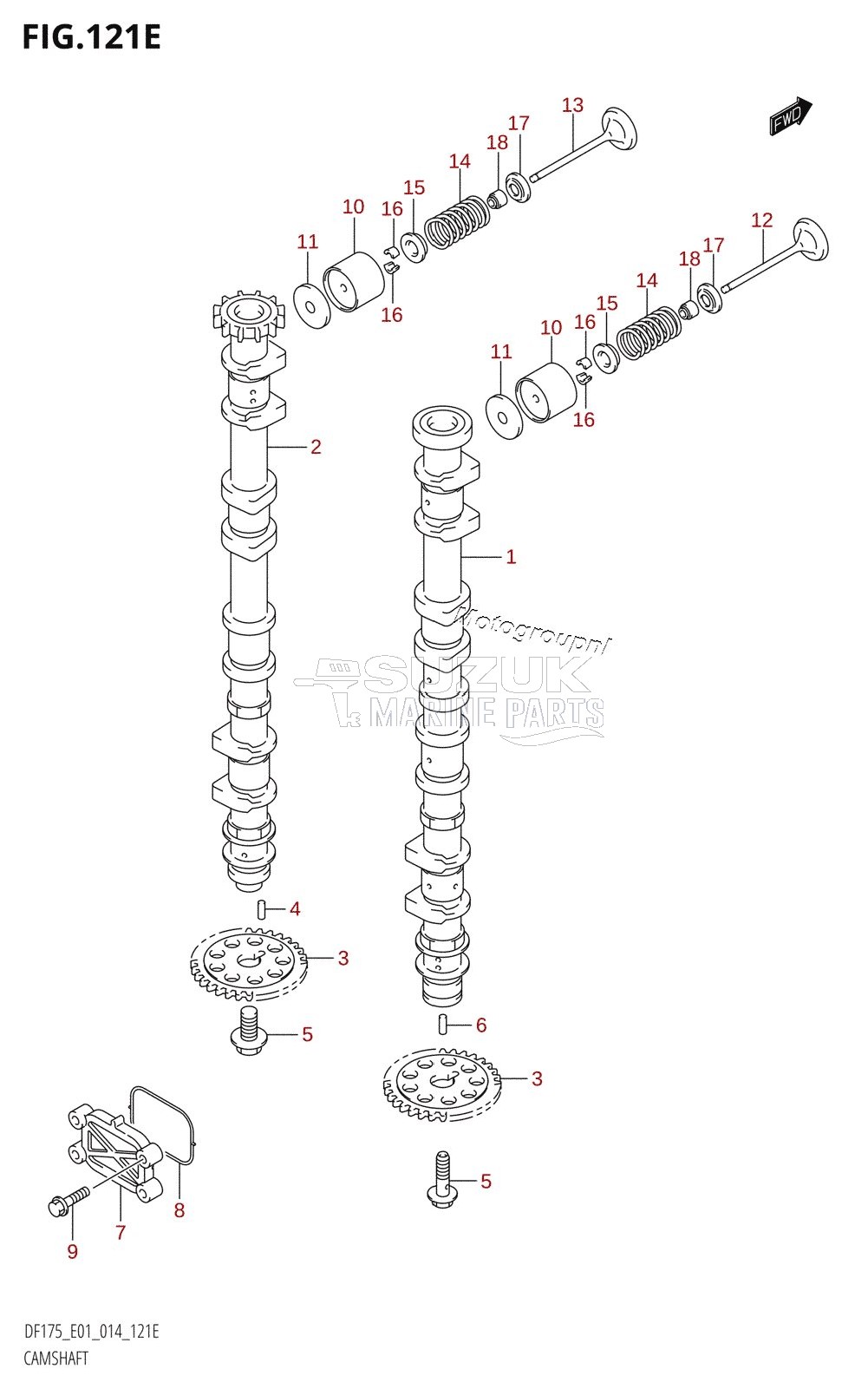 CAMSHAFT (DF150Z:E01)