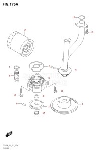 DF115A From 11503F-510001 (E01 E40)  2015 drawing OIL PUMP