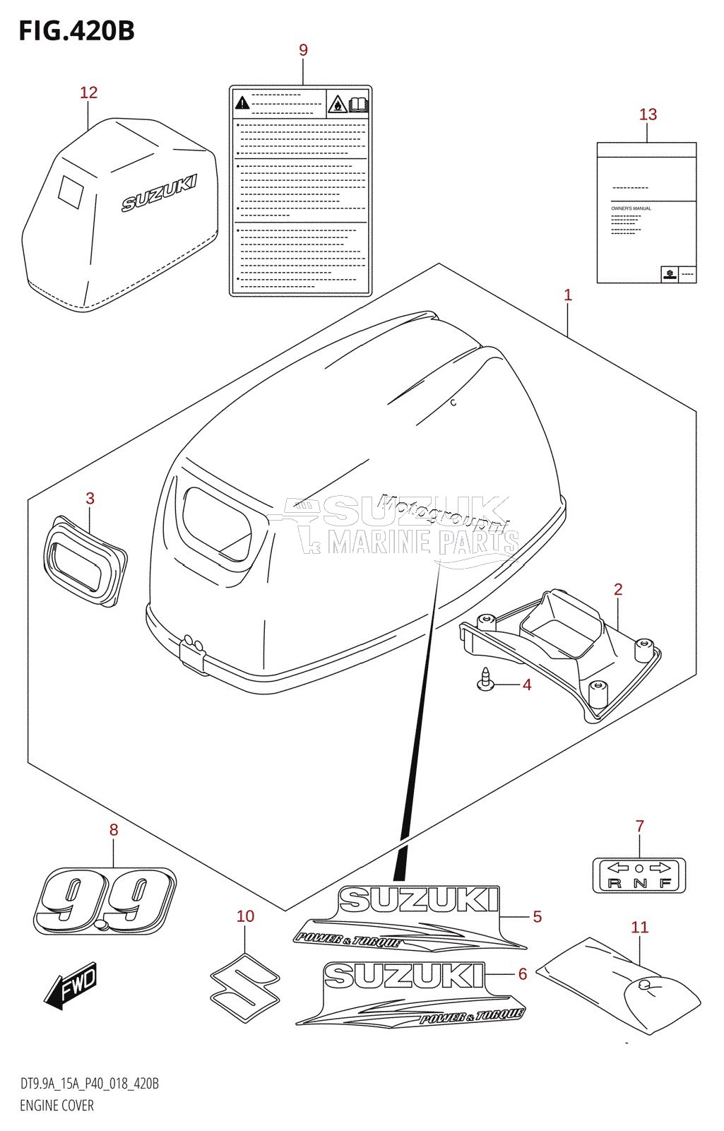 ENGINE COVER (DT9.9A:P40)