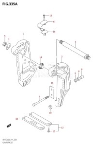 DF175ZG From 17502Z-410001 (E03)  2014 drawing CLAMP BRACKET (DF150T:E03)