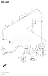 17502Z-610001 (2016) 175hp E01 E40-Gen. Export 1 - Costa Rica (DF175Z) DF175Z drawing FUEL PUMP (DF150T:E01)