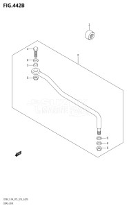 00801F-910001 (2019) 8hp P01-Gen. Export 1 (DF8A  DF8AR) DF8A drawing DRAG LINK (DF9.9AR:P01)