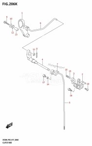 DF20A From 02002F-710001 (P03)  2017 drawing CLUTCH ROD (DF20ATH:P03)