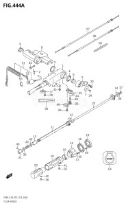 00994F-910001 (2019) 9.9hp P01-Gen. Export 1 (DF9.9A  DF9.9AR) DF9.9A drawing TILLER HANDLE (DF8A:P01)