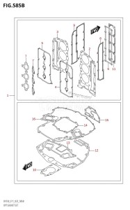 DF250Z From 25003Z-240001 (E11 E40)  2022 drawing OPT:GASKET SET (DF250ST)