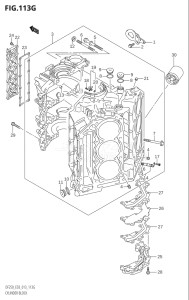 20002Z-310001 (2013) 200hp E03-USA (DF200Z) DF200Z drawing CYLINDER BLOCK (DF250ST:E03)