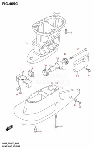 DF60A From 06002F-040001 (E01 E40 E03)  2020 drawing DRIVE SHAFT HOUSING (DF50AVTH:E01,(DF50AVT,DF60AVT):E03)