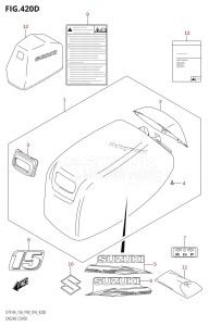 DT9.9A From 00996-810001 (P36 P40 P81)  2018 drawing ENGINE COVER (DT15A:P36,DT15A:P81)