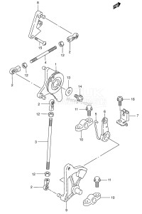 DT40 From 04003K-680001 ()  2006 drawing THROTTLE CONTROL (DT40W,40WR)