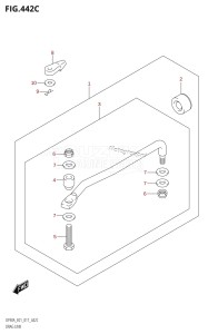 DF70A From 07003F-710001 (E01 E40)  2017 drawing DRAG LINK (DF70ATH:E01)