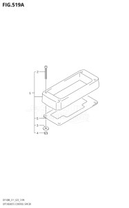 11506F-240001 (2022) 115hp E11 E40-Gen. Export 1-and 2 (DF115BT  DF115BT) DF115BT drawing OPT:REMOTE CONTROL SPACER