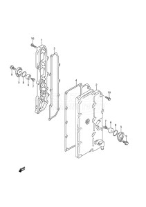 Outboard DF 250AP drawing Exhaust Cover