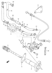 DT140 From 14002-608049 ()  1986 drawing OIL PUMP (DT115S /​ DT140EPI)