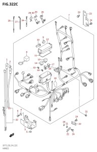 DF150Z From 15002Z-410001 (E03)  2014 drawing HARNESS (DF150Z:E03)