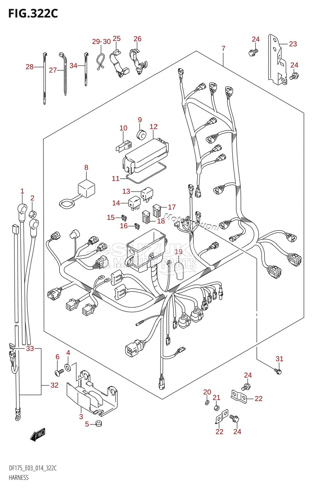 HARNESS (DF150Z:E03)