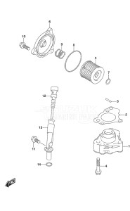 Outboard DF 9.9A drawing Oil Pump