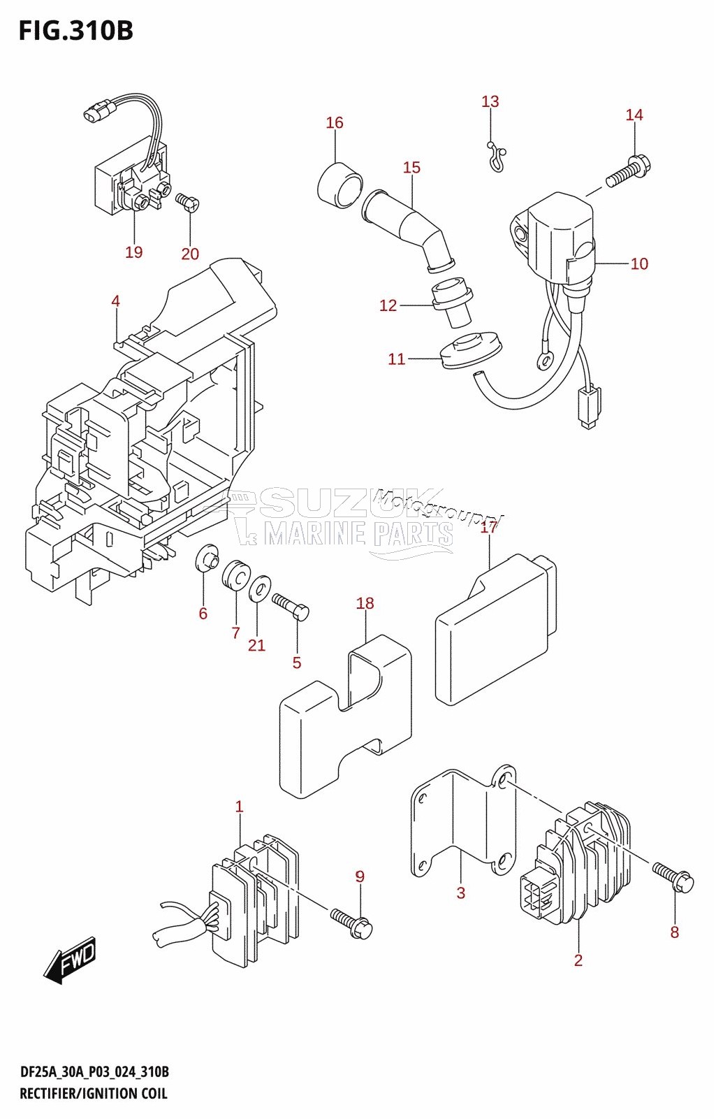 RECTIFIER /​ IGNITION COIL (DF25AT,DF25ATH)