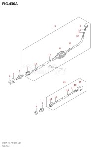 DT9.9A From 00993K-910001 (P36 P40)  2019 drawing FUEL HOSE (DT9.9AK:P36,DT15AK:P36)