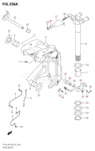 07003F-010001 (2010) 70hp E03-USA (DF70A  DF70AT  DF70AT    DF70ATH  DF70ATH   DF70ATH    DF70ATK10) DF70A drawing SWIVEL BRACKET