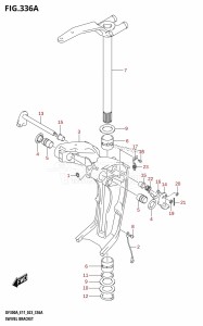 DF250A From 25003P-140001 (E11 E40)  2021 drawing SWIVEL BRACKET (X-TRANSOM,XX-TRANSOM)