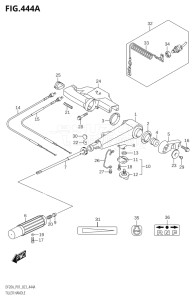 02002F-140001 (2021) 20hp E01 P01 P40-Gen. Export 1 (DF20A   DF20A   DF20AR   DF20AR   DF20AT   DF20AT   DF20ATH   DF20ATH) DF20A drawing TILLER HANDLE (SEE NOTE)