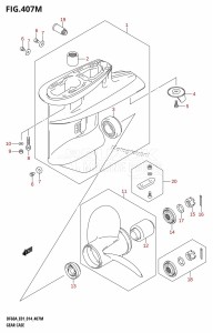 DF50A From 05004F-410001 (E01)  2014 drawing GEAR CASE (DF60ATH:E40)