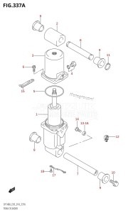 DF100A From 10003F-410001 (E03)  2014 drawing TRIM CYLINDER (DF100AT:E03)