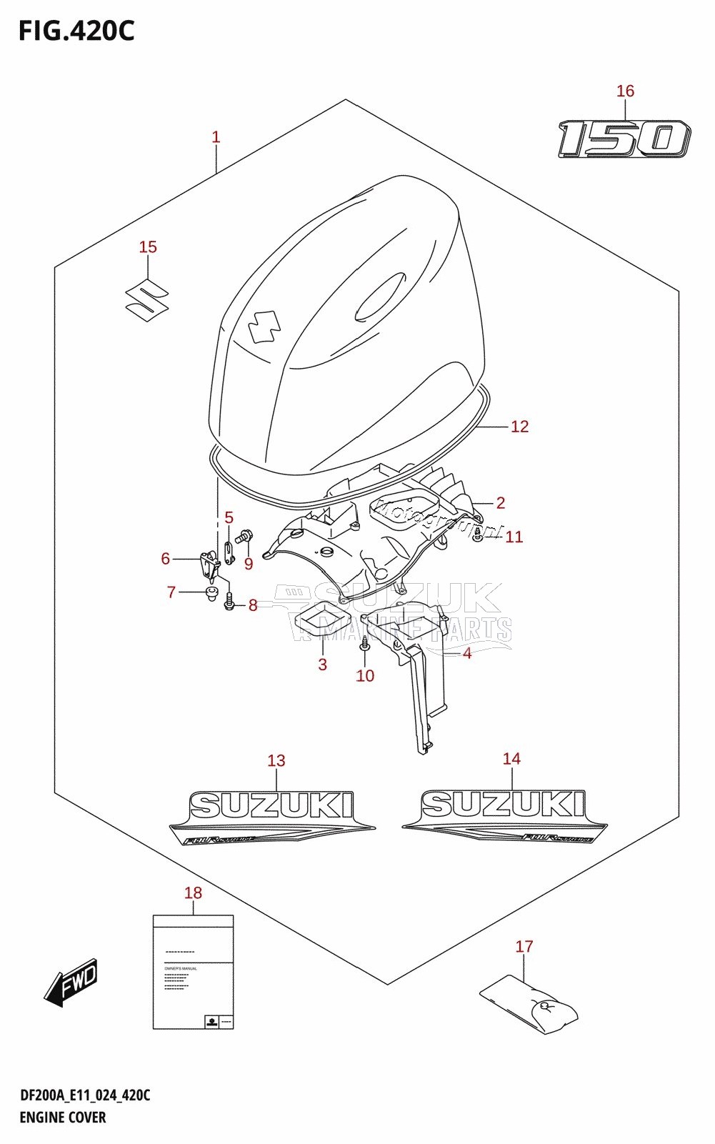 ENGINE COVER (DF150AT,DF150AZ)