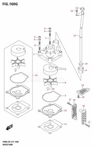 DF60A From 06002F-710001 (E01 E40)  2017 drawing WATER PUMP (DF60A:E01)