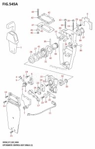 DF225T From 22503F-140001 (E11 E40)  2021 drawing OPT:REMOTE CONTROL ASSY SINGLE (2)