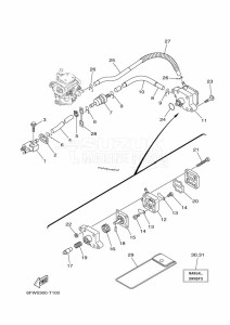 FT9-9LMH drawing CARBURETOR