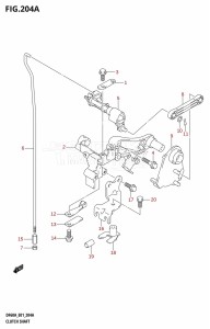 DF60A From 06002F-110001 (E01 E40)  2011 drawing CLUTCH SHAFT