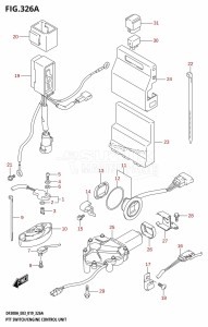 DF250AP From 25003P-910001 (E03)  2019 drawing PTT SWITCH /​ ENGINE CONTROL UNIT (DF300A)