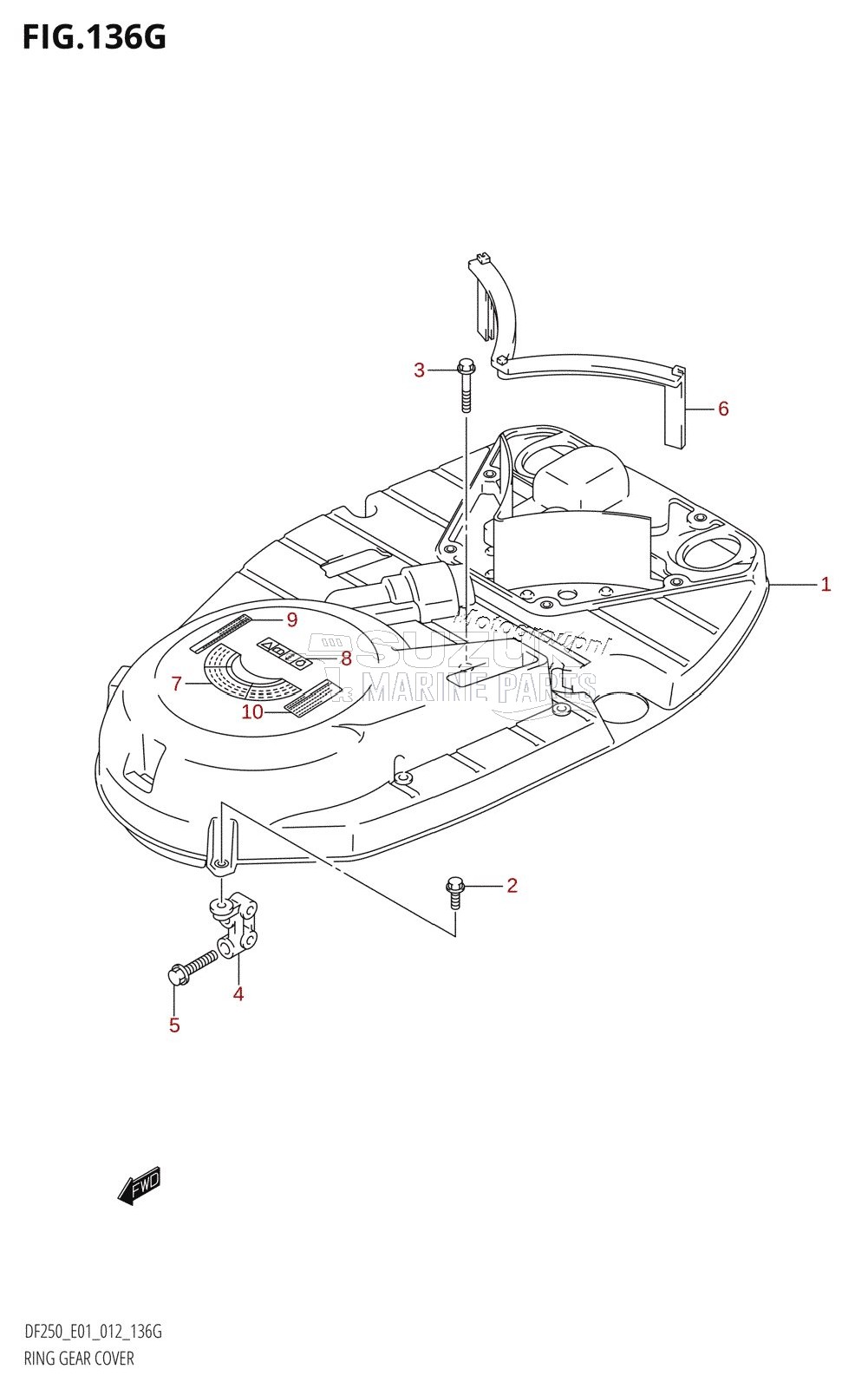 RING GEAR COVER (DF225Z:E01)