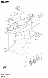 DF115BT From 11506F-440001 (E11 - E40)  2024 drawing GEAR CASE ((DF140BZ,DF115BZ):E40)