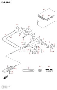 DF20A From 02002F-410001 (P03)  2014 drawing TILLER HANDLE (DF20ATH:P03)