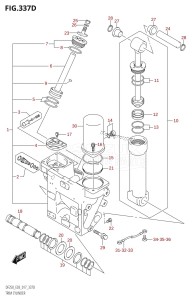 DF250ST From 25004F-710001 (E03)  2017 drawing TRIM CYLINDER (DF225Z:E03:(X-TRANSOM,XX-TRANSOM))