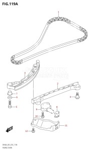 06003F-810001 (2018) 60hp E03-USA (DF60AVT) DF60A drawing TIMING CHAIN