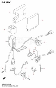 DF60A From 06003F-410001 (E03)  2014 drawing PTT SWITCH /​ ENGINE CONTROL UNIT (DF60A)