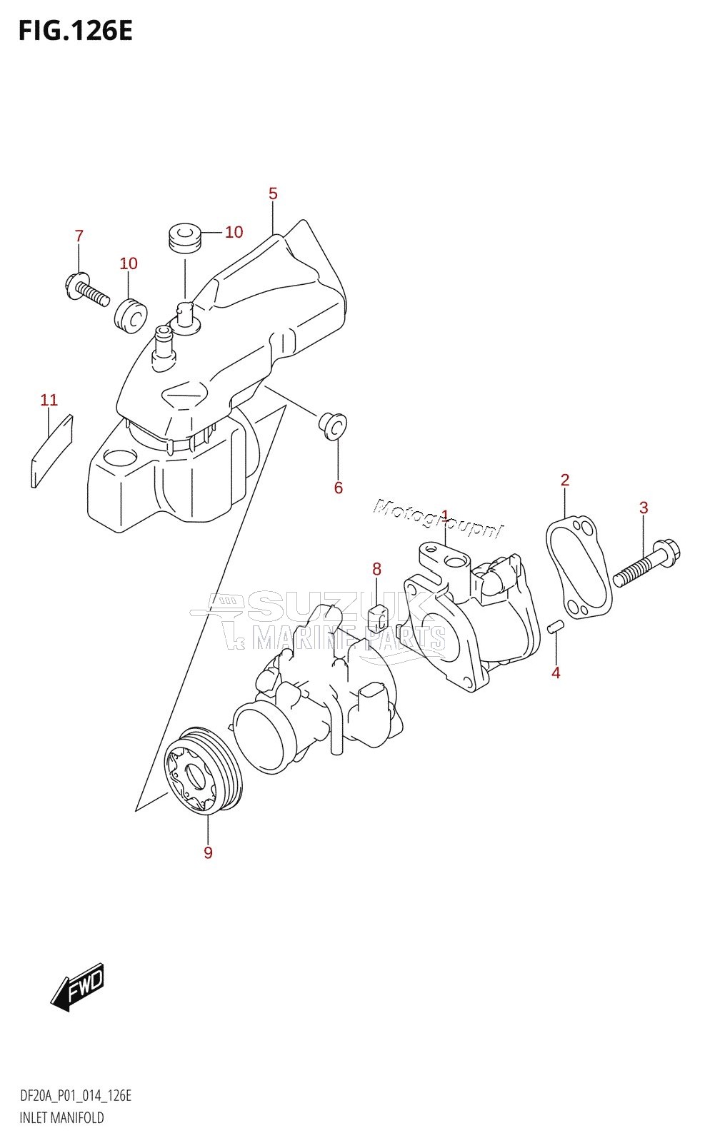 INLET MANIFOLD (DF15AR:P01)