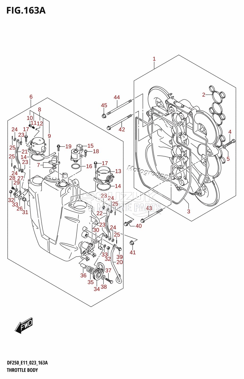 THROTTLE BODY (DF200T,DF200Z)