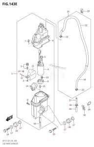 DF175TG From 17502F-610001 (E01 E40)  2016 drawing FUEL VAPOR SEPARATOR (DF150Z:E01)