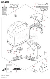 DF175T From 17502F-410001 (E01 E40)  2014 drawing ENGINE COVER ((DF175TG,DF175ZG):E01)