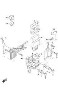 DF 9.9B drawing Rectifier/Ignition Coil Non-Remote Control