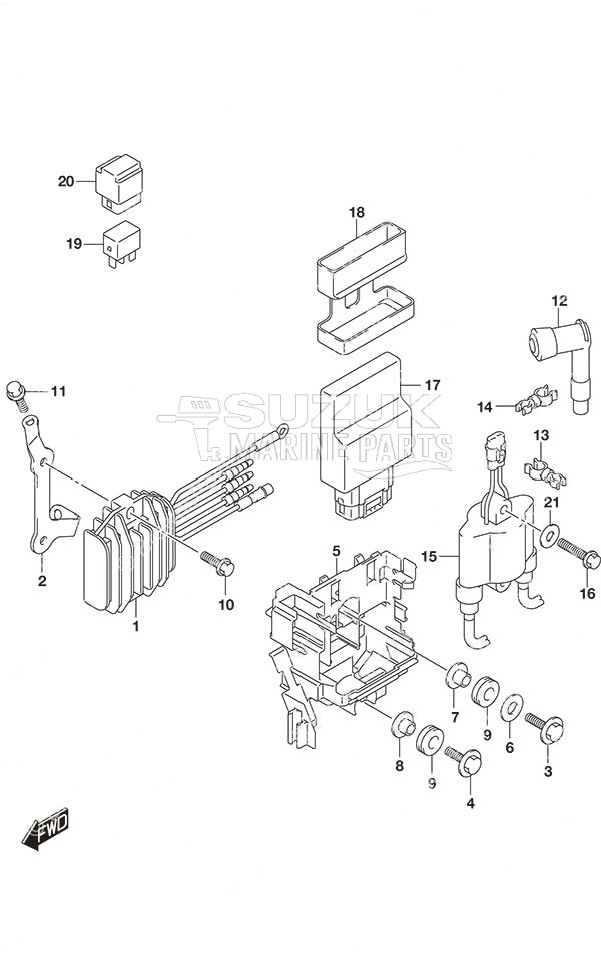 Rectifier/Ignition Coil Non-Remote Control