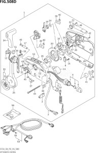 02504F-610001 (2016) 25hp P03-U.S.A (DF25A  DF25AQ  DF25AR  DF25AT  DF25ATH) DF25A drawing OPT:REMOTE CONTROL (DF30ATH:P03)