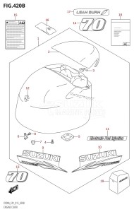 DF70A From 07003F-510001 (E03)  2015 drawing ENGINE COVER (DF70A:E40)