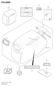 DT9.9 From 00996-210001 (P40)  2012 drawing ENGINE COVER (DT15:P40)